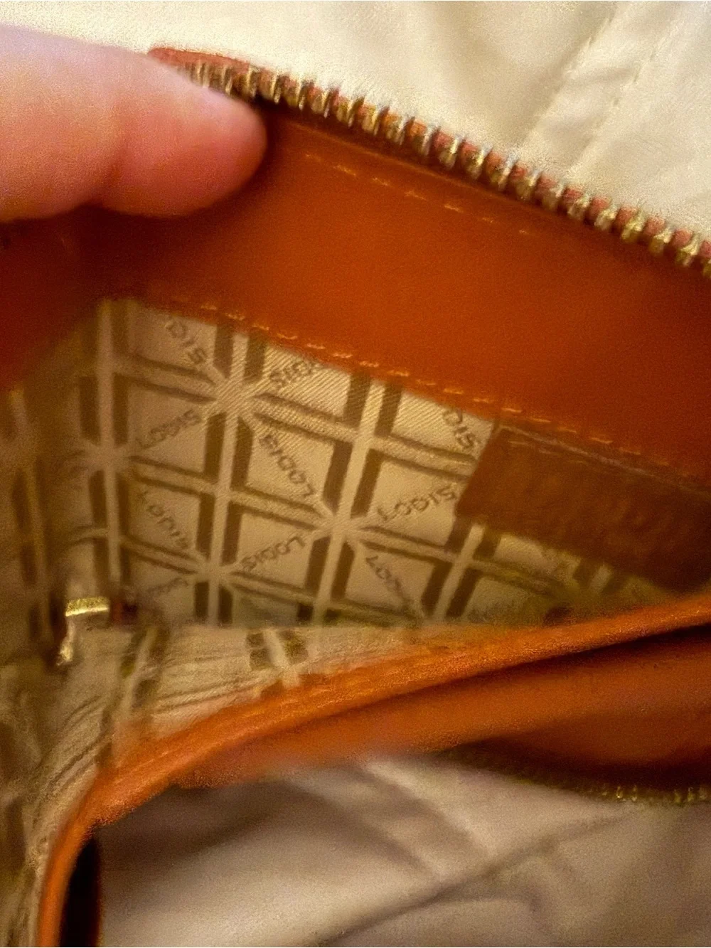 Lodis zip around Tan Leather mini Wallet great wallet